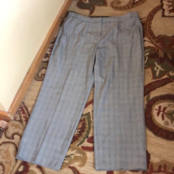 JONES NEW YORK Size 18W Glen Plaid Square FlatFront Wool Spandex Career $119NEW - Picture 5 of 16